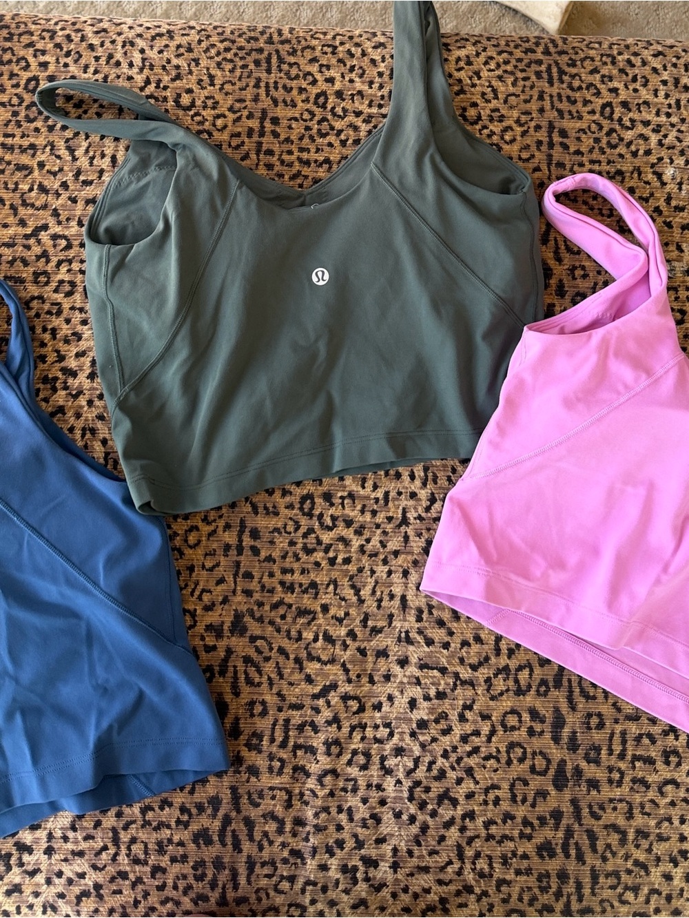lululemon athletica Tank Tops — Blue, Olive Green, Pink